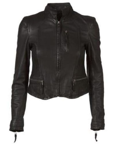 Mdk Rucy Leather Jacket 36 - Black