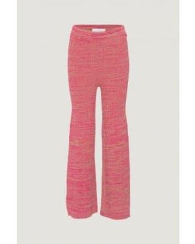REMAIN Birger Christensen Soleima Knit Pants Viscose - Pink