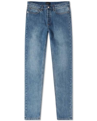 A.P.C. Indigo Petit neuer Standard japanischer Jeans Slim Leg Jeans - Blau
