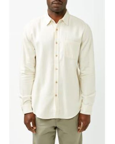Portuguese Flannel Ecru Teca Shirt / M - White