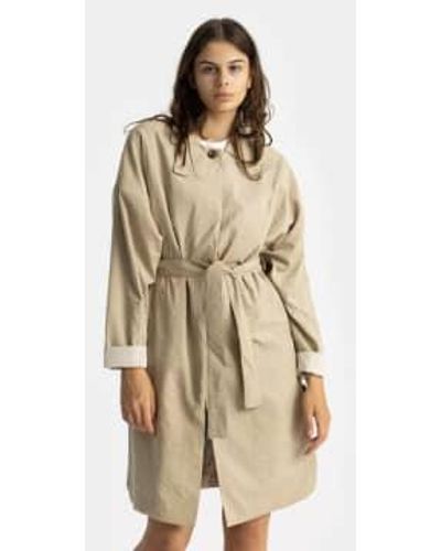 SELFHOOD Outerwear Trench Coat - Natural