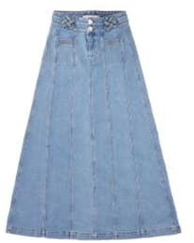 seventy + mochi Willow Skirt Rodeo Vintage Uk 8 - Blue