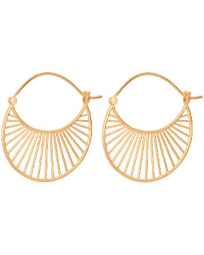 Pernille Corydon Large Daylight Earrings Gold - Metallizzato