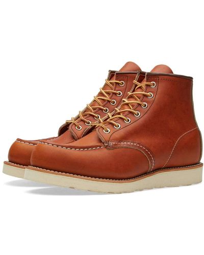 Red Wing 875 Heritage Work 6 "Moc Toe Boot Oro-Legacy - Marrón