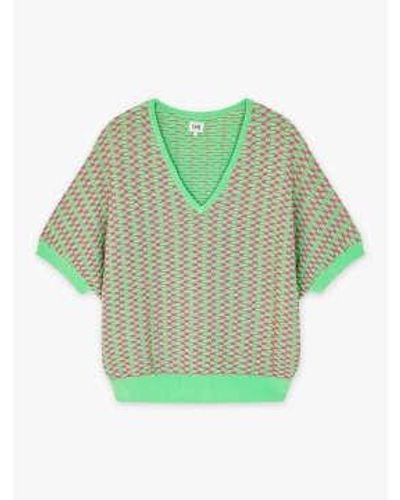 CKS Dots tricot vert clair