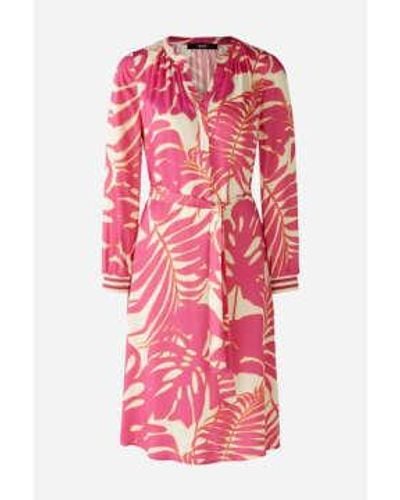 Ouí Palm Satin Dress 34 - Pink