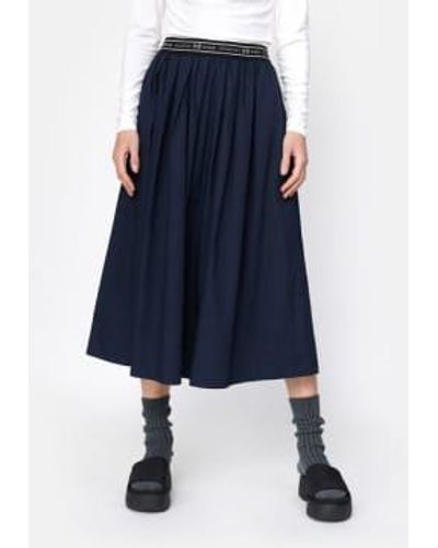 esmé studios Esme Studios Calla Midi Skirt Organic Cotton - Blu