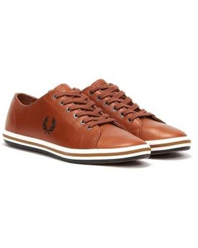 Fred Perry Kingston leather b4333 c55 - Marron