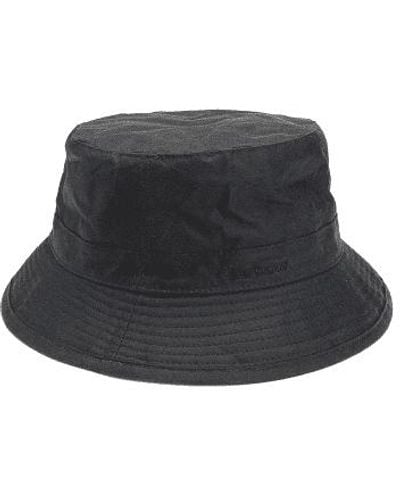 Barbour Wax Sports Hat Sage - Noir