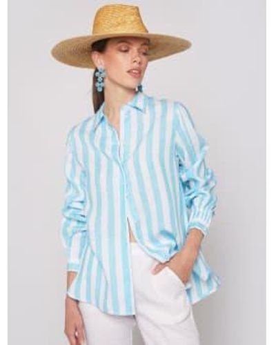 Vilagallo Deck Chair Linen Shirt - Blu