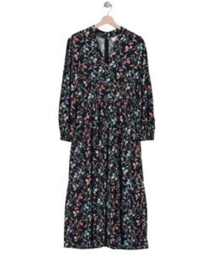 indi & cold Indi And Cold Gilda Dress In Floral From - Nero