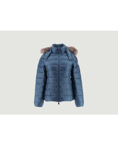 Just Over The Top Luxe Pufferjacke. - Blau