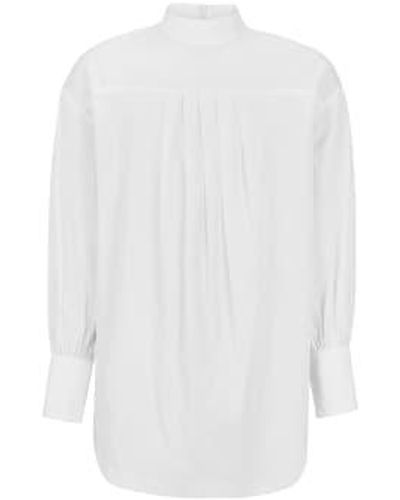esmé studios Ava Oversize Long Blouse S - White