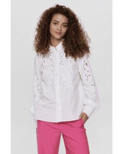 Numph Nulima Shirt Bright - Bianco