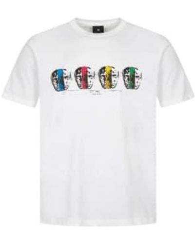 PS by Paul Smith Faces t-shirt - Weiß