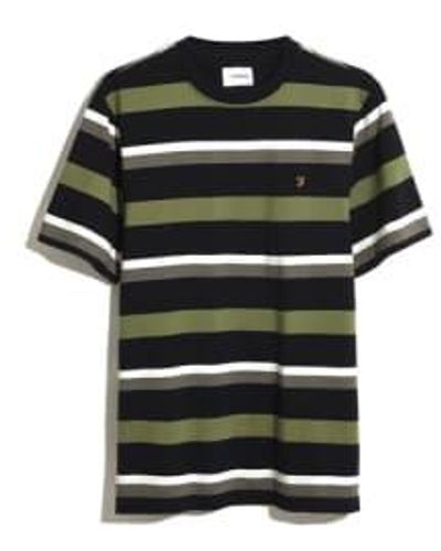 Farah F4Kse037 Caspar T Shirt In True - Nero