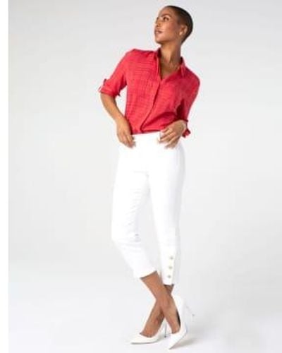 Liverpool Jeans Company Jeans Abby Crop Bright Lm 7117 Qy W 16 - Red