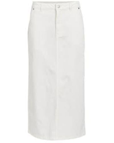 Object Talia Cloud Dancer Twill Skirt - White