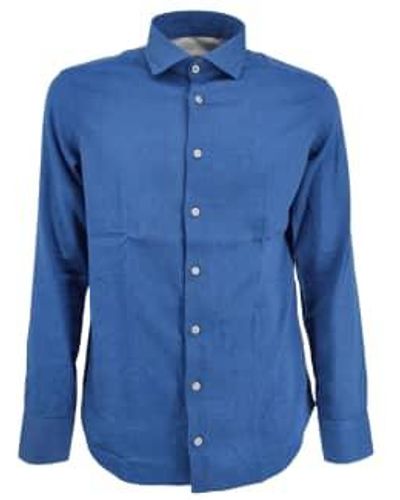 BASTONCINO Simo Shirt Man Cobalt 39 - Blue