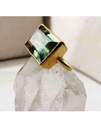 Shyla Lenny Ring Plated / Champagne Small - Grey