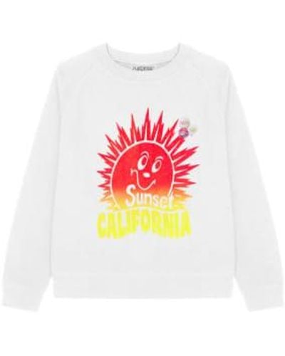 NEWTONE Egger Sweatshirt Sunlight Off - Bianco