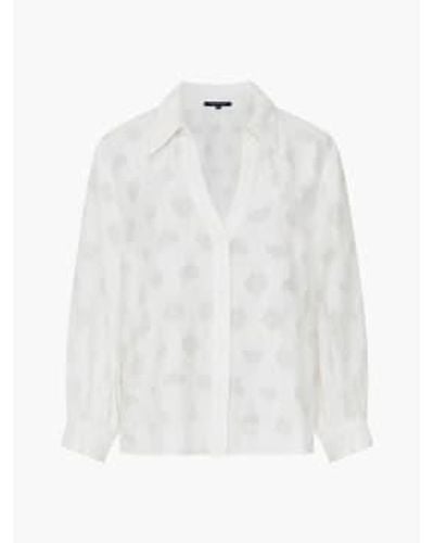 French Connection Freya Jacquard Shirt - White