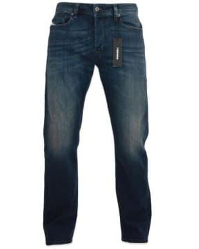 DIESEL Waykee 814 W Straight Jeans Dark 38/30 - Blue