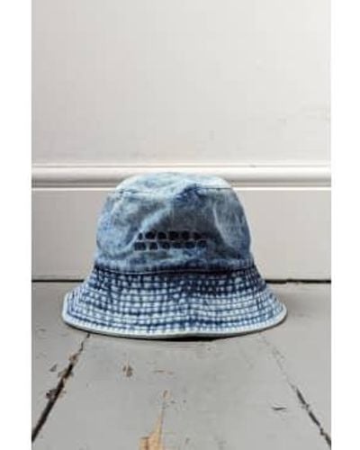 Isabel Marant Giorgia Bleached Bucket Hat - Blu