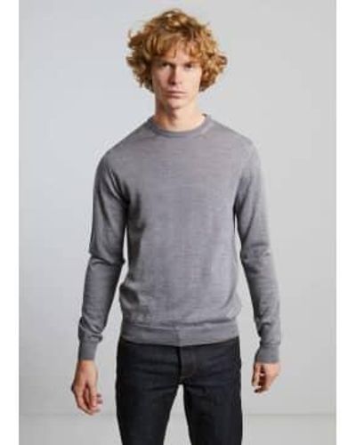 L'Exception Paris Light Merino Wool Sweater Xs - Gray