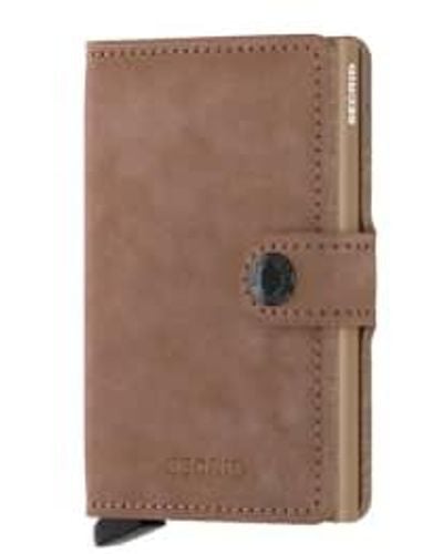 Secrid Mini Wallet Vintage Taupe One Size - Brown