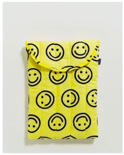 BAGGU Puffy Laptop Sleeve 13" Tasche Happy 13/14" - Yellow