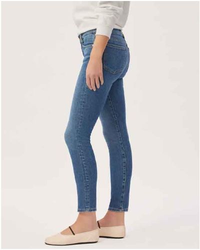 DL1961 Florence Jeans Skinny Ankle Stellar - Blu