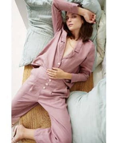 Mus & Bombon Linen Trousers Linen - Pink