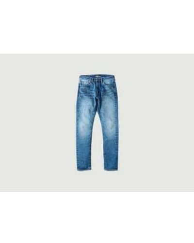 Japan Blue Jeans Jeans selvedge tapered j201 mid 14,8oz - Blau