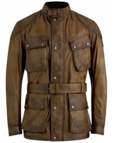 Belstaff Trialmaster Panther Leather Jacket 54 - Brown