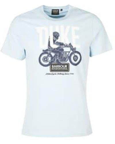 Barbour International Thrift Graphic-print T-shirt Pale Sky - Blanco