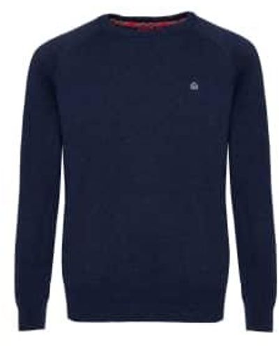 Merc London Berty Marl Sweater - Blue