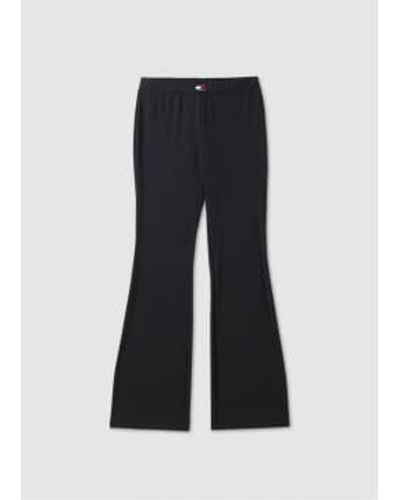 Tommy Hilfiger Womens Low Rise Flared Leggings In 1 - Nero