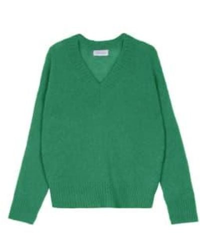 Maison Anje Pullover en tricot bonus vert