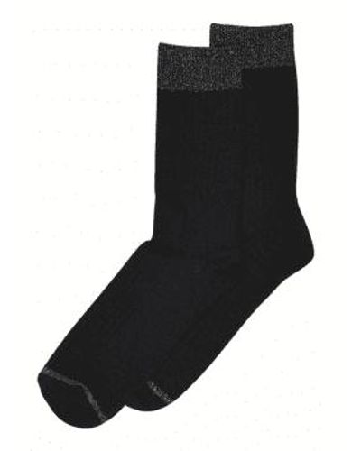 mpDenmark Erina Rib Socks Black 37-39