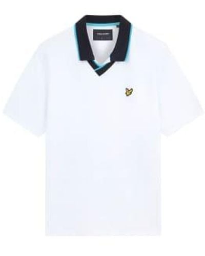 Lyle & Scott England Football Polo Shirt 1 - Bianco