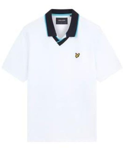 Lyle & Scott Angleterre football polo shirt blanc