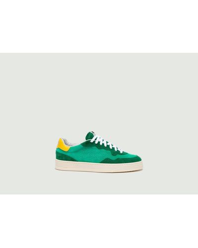 P448 Bali Suede Low Top Sneakers - Green