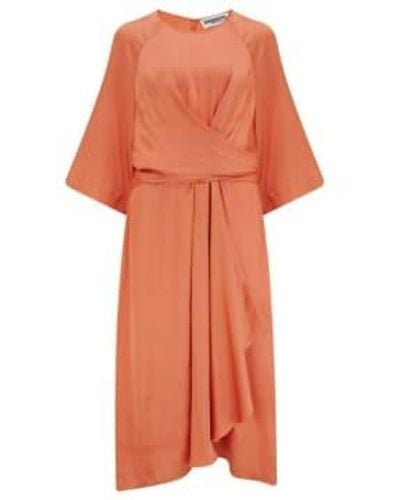 Essentiel Antwerp Dearl Floaty Sleeve Dress - Arancione