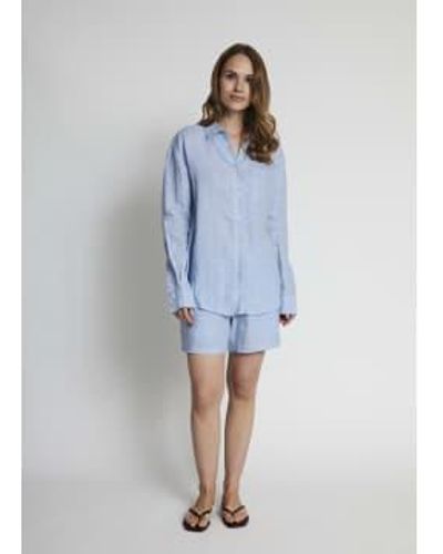 Bruun & Stengade Bs Madeleine Shirt Xs - Blue