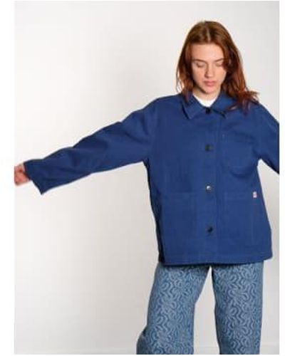 Nudie Jeans Lovis Herringbone Jacket S - Blue