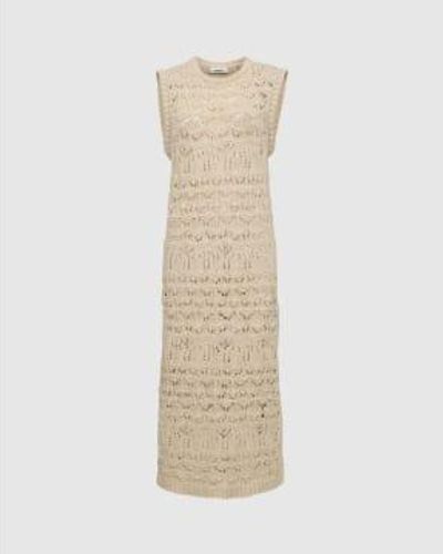 Minimum Sirah Rice Crochet Dress Xs - Natural