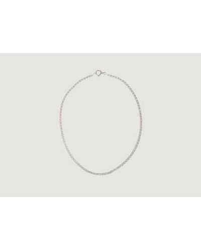 Jade Venturi Chaînes collier grans 58 cm - Blanc