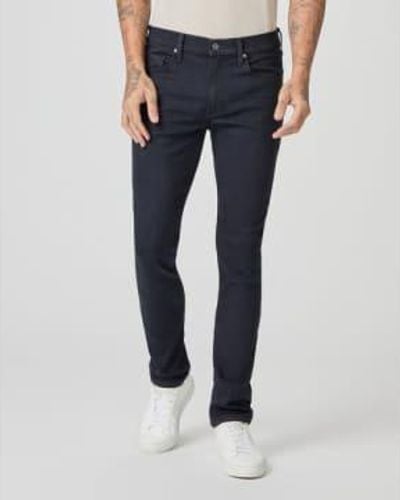 PAIGE Dark And Gray Overton Denim Jeans 30w - Blue
