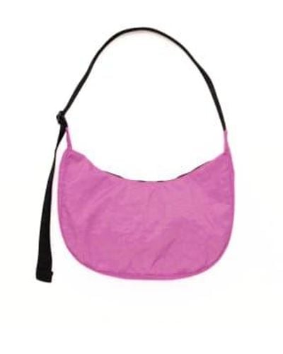 BAGGU Medium Nylon Crescent Bag Extra - Purple